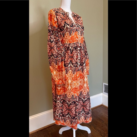 NWT!! ANTHROPOLOGIE ELAYNA MIDI DRESS - Picture 8 of 15